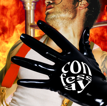 a firefighter lying on the bed surrounded by flames